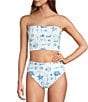 Antonio Melani Seashell Gallery Detachable Halter Strap Bandeau Swim Top - Image 4