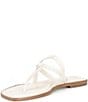 Antonio Melani Shanon Glossy Leather Toe Loop Flat Sandals - Image 4