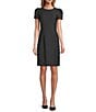 Antonio Melani Short Balloon Sleeve Piper Dress, Color:Light Grey - Image 1