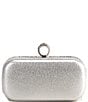 Color:Silver - Image 2 - Silver Crystal Mesh Fringe Minaudiere Clutch
