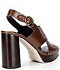Antonio Melani Skyler Leather X Band Platform Sandals - Image 2