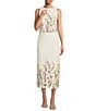 Antonio Melani Slava Embroidered Sleeveless Linen Blouse, Color:Ivory - Image 3
