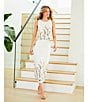 Antonio Melani Slava Embroidered Sleeveless Linen Blouse, Color:Ivory - Image 5