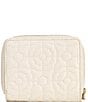 Color:Bone - Image 2 - Small Quilted Zip Around Wallet