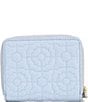 Color:Blue - Image 2 - Small Quilted Zip Around Wallet