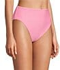 Antonio Melani Solid Bonded Rosette Strap Bralette Swim Top & Solid High Waist Swim Bottom - Image 4