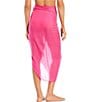 Color:Bright Pink - Image 2 - Solid Classic Tie Pareo Sarong Swimsuit Cover-Up