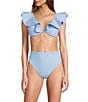 Antonio Melani Solid High Waist Swim Bottom - Image 3