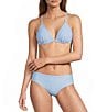 Antonio Melani Solid Molded Triangle Swim Top & Solid Mid Waist Swim Bottom - Image 1