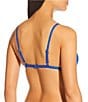 Antonio Melani Solid Molded Triangle Swim Top, Color:Cobalt - Image 2
