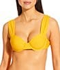 Antonio Melani Solid Underwire Bralette Swim Top, Color:Sun - Image 1