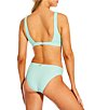 Antonio Melani Solid V-Neck Bralette Swim Top & Solid Classic Hipster Swim Bottom - Image 2