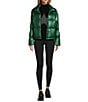 Antonio Melani Stand Collar Front Zip Ski Puffer Jacket, Color:Pine - Image 4