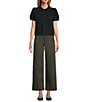Antonio Melani Stella Short Puff Sleeve Crew Neckline Button Front Cashmere Cardigan - Image 3