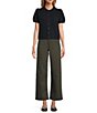 Antonio Melani Stella Short Puff Sleeve Crew Neckline Button Front Cashmere Cardigan - Image 4