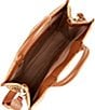 Antonio Melani Straw Raffia Contrast Trim Book Tote Bag, Color:Natural/Cognac - Image 3