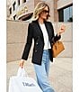 Antonio Melani Stretch Linen Round Neck Audrey Linen Blouse, Color:Ivory - Image 6