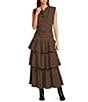 Antonio Melani Sutton Gingham Cowl Neckline Cap Sleeve Blouse - Image 3