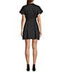 Antonio Melani Sylvia Belted Mock Neck Dress, Color:Black - Image 2