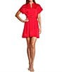 Antonio Melani Sylvia Belted Mock Neck Dress, Color:Scarlet - Image 1