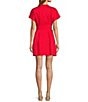 Antonio Melani Sylvia Belted Mock Neck Dress, Color:Scarlet - Image 2