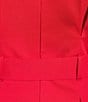 Antonio Melani Sylvia Belted Mock Neck Dress, Color:Scarlet - Image 3