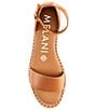 Color:Ibiza Nude - Image 5 - Tanya Leather Espadrille Wedge Sandals