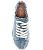 Color:Light Blue - Image 5 - TaylorTwo Lace Up Espadrille Denim Platform Sneakers