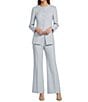 Antonio Melani Tegan Slub Suiting Flat Front Pants - Image 4