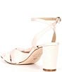 Color:Champagne - Image 3 - Tess Satin Knotted Dress Sandals