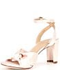Color:Champagne - Image 4 - Tess Satin Knotted Dress Sandals