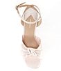 Color:Champagne - Image 5 - Tess Satin Knotted Dress Sandals