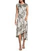 Antonio Melani Tessa Toile Print Round Neck Cap Sleeve Midi Dress, Color:Black Toile - Image 1