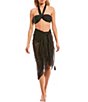 Color:Black - Image 3 - Tie Classic Pareo Sarong Swimsuit Cover-Up