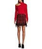 Color:Candy Apple - Image 5 - Tina Cut-out Turtleneck Cashmere Sweater