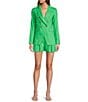 Antonio Melani Tropez Pleated Coordinating Linen Blend Shorts, Color:Amazon - Image 3