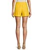 Color:Sunshine - Image 2 - Tropez Pleated Coordinating Linen Shorts