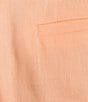 Color:Apricot - Image 4 - Tropez Pleated Coordinating Linen Shorts