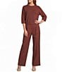 Antonio Melani Twill Vera Stretch Flat Front Pant - Image 3