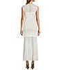 Antonio Melani Valentine Mesh Crew Neck Sleeveless Midi Dress, Color:Ivory - Image 2