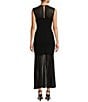 Antonio Melani Valentine Mesh Crew Neck Sleeveless Midi Dress, Color:Black - Image 2