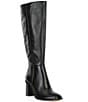 Color:Black - Image 1 - Valerie Leather Tall Shaft Dress Boots