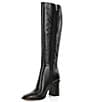 Color:Black - Image 4 - Valerie Leather Tall Shaft Dress Boots