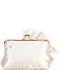 Antonio Melani Vertical Bow Frame Clutch, Color:Champagne - Image 2