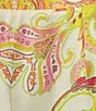 Antonio Melani Coordinating Vivian Printed Satin Wide Leg Pants, Color:Pink/Green - Image 3