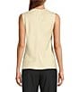 Antonio Melani Wakefield Satin Crew Neckline Sleeveless Blouse - Image 2