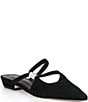 Antonio Melani Watts Suede Ornamented Flat Dress Mules - Image 1