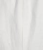 Color:White - Image 3 - Willow Floral Applique Mock Neck Short Sleeve Midi Dress