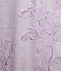 Antonio Melani Willow Floral Applique Short Sleeve Mock Neck Midi Dress, Color:Lavender - Image 3