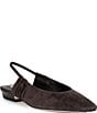 Antonio Melani Winnie Suede Ruched Slingback Flats - Image 1